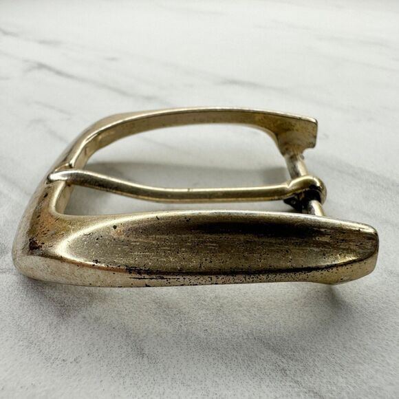 Vintage Silver Tone Simple Basic Belt Buckle - Picture 5 of 7